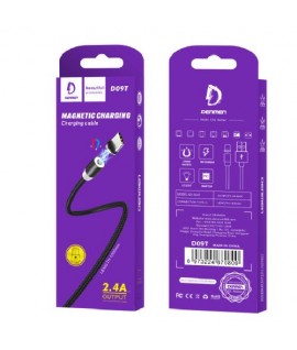 Cable Magnétique USB Type C 2.4A DENMEN D09T