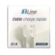Cable USB Type C 1m 3.1A TLINE