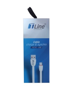 Cable Micro USB 1m 2.4A TLINE
