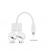Adaptateur Lightning Male vers Jack Femelle + Port Chargeur