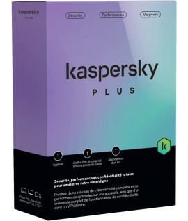 Antivirus KASPERSKY 2023 Plus - 1 an / 1 poste
