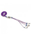 Cable Chargeur 4 en 1 - Violet