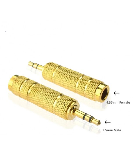 Adaptateur Jack 3.5m Male vers Jack 6.35m Femelle