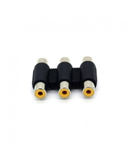 Adaptateur 3 x RCA femelle - RCA femelle