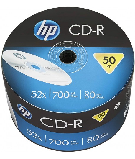 Bobine 50x CD-R HP - Capacité 700 MB - 80 Min - 50 pièces