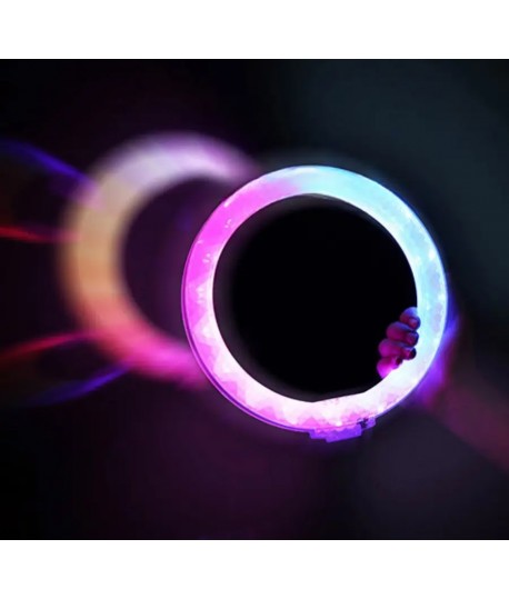 RING LIGHT LED RGB 3D-26 Double Face avec Trépied 2m