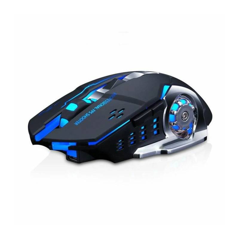 Souris Gaming sans Fil Rechargeable T-WOLF Q13 - Noir