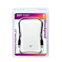 Boitier Externe Antishoc 2.5" HDD USB 3.0 SATA SILICON POWER ARMOR A30 - Blanc