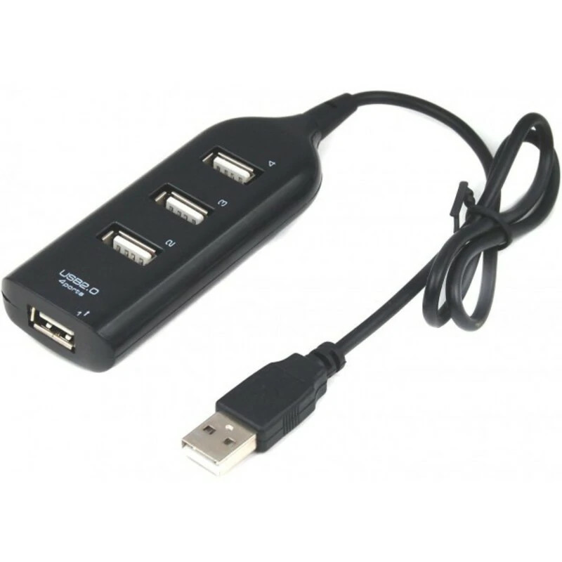 Hub USB 4 Ports USB 2.0 - Noir