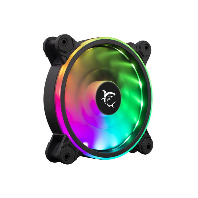Pack 3 Ventilateur WHITE SHARK NEBULA - LED ARGB avec HUB et Télécommande
