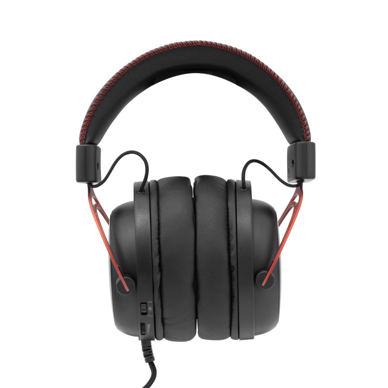 Casque Gaming WHITE SHARK GORILLA GH-2341 - Noir Rouge