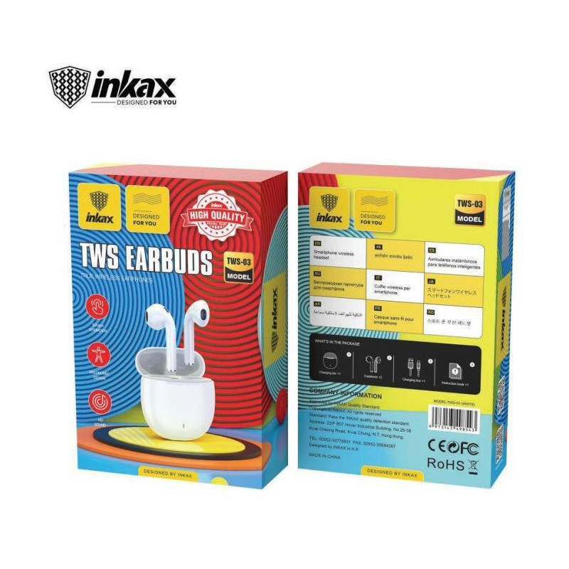 Ecouteur Bluetooth INKAX TWS-03