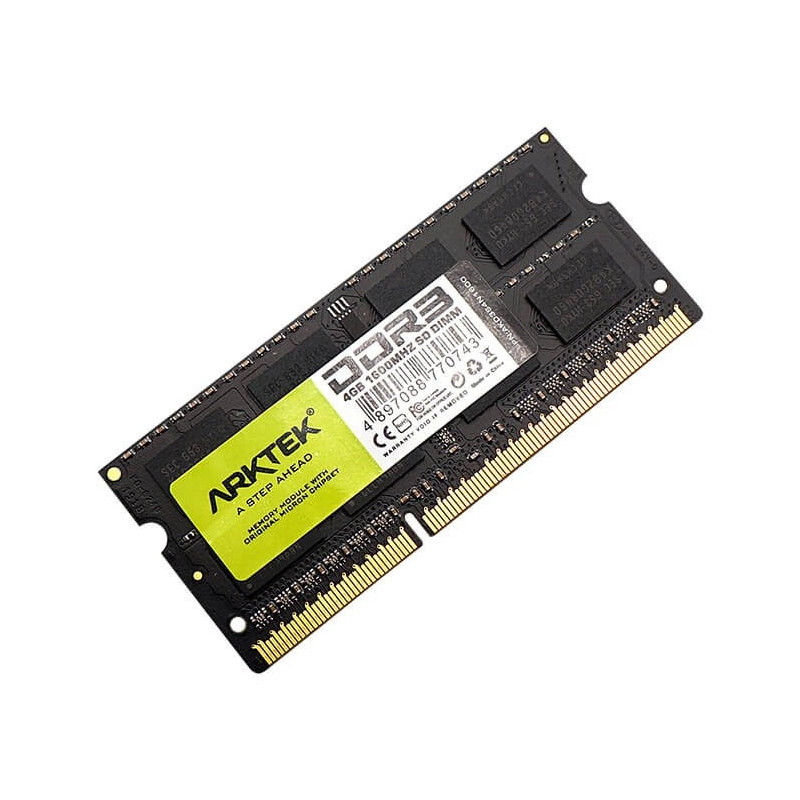 Barrette Mémoire SO-DIMM ARKTEK 4GB DDR3 1600 Mhz - AKD3S4N1600