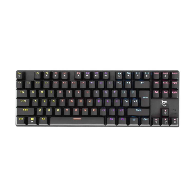 Clavier Gaming Mécanique WHITE SHARK COMMANDOS GK-2106 - Noir - Blue Switch