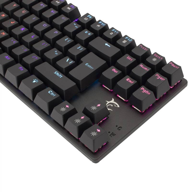 Clavier Gaming Mécanique WHITE SHARK COMMANDOS GK-2106 - Noir - Blue Switch