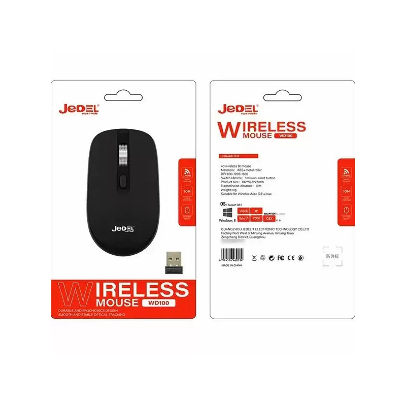 Souris Sans Fil Bluetooth Silencieux JEDEL WD100