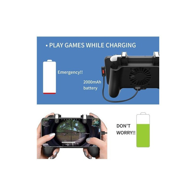 Support Manette Smartphone Power Bank et Ventilateur Tunisie