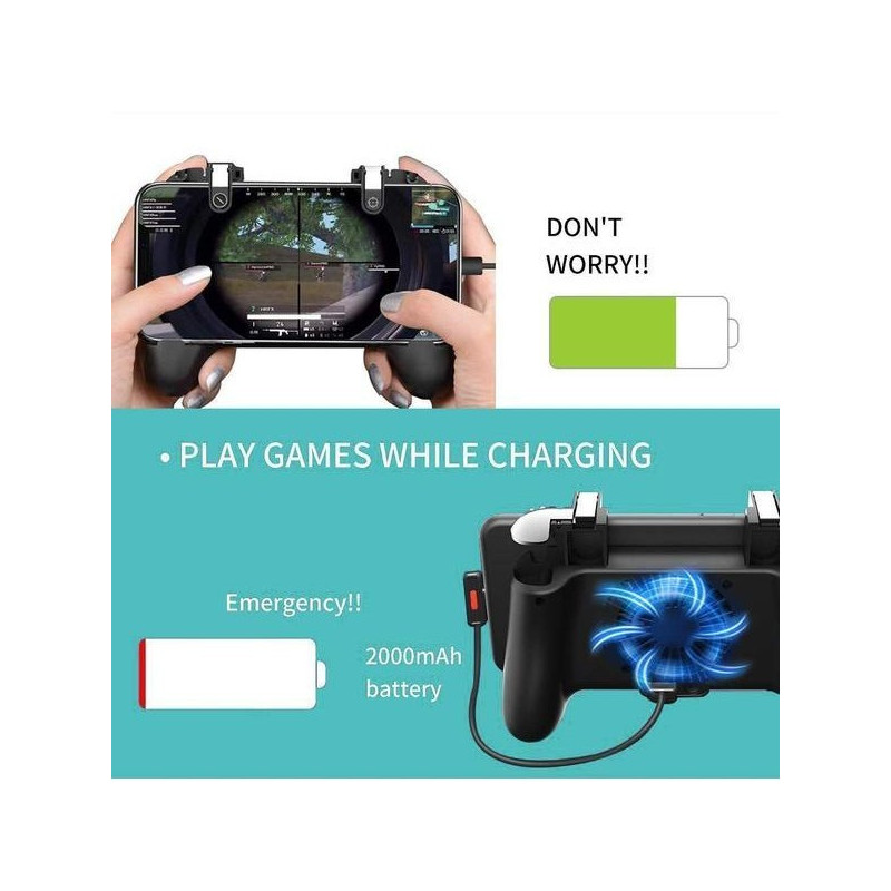 Support Manette Smartphone + Power Bank intégré SP+