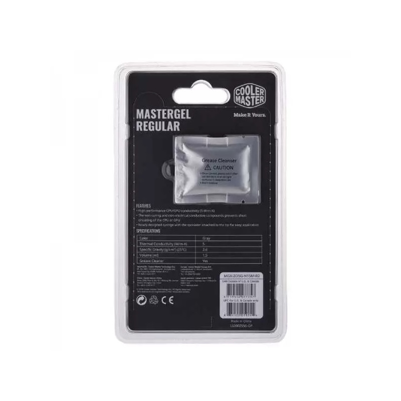 Pate Thérmique COOLER MASTER MasterGel REGULAR MGX-ZOSG-N15M-R2