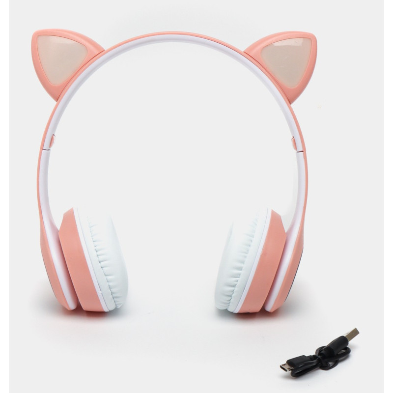 Casque MP3 Bluetooth Oreillettes de Chat VIV-24M - Rose
