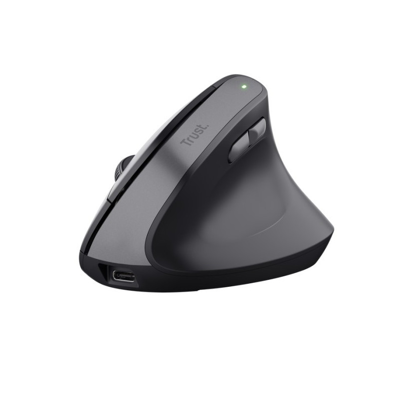 Souris Sans Fil Verticale Rechargeable TRUST BAYO II - Noir