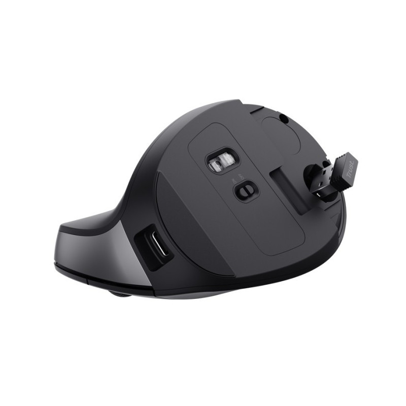 Souris Sans Fil Verticale Rechargeable TRUST BAYO II - Noir