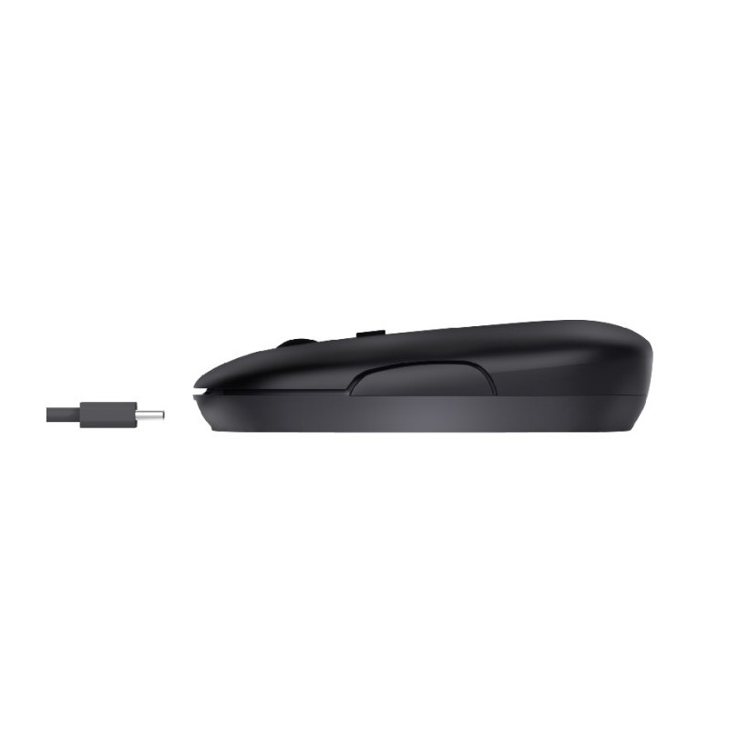 Souris Sans Fil et Bluetooth TRUST PUCK ULTRA FINE Rechargeable - Noir