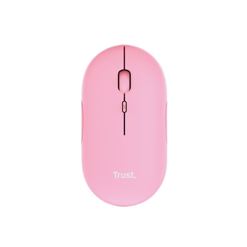 Souris Sans Fil et Bluetooth TRUST PUCK ULTRA FINE Rechargeable - Rose