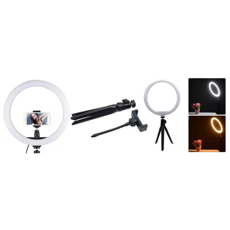 Ring light QX-260 avec Mini Trépied