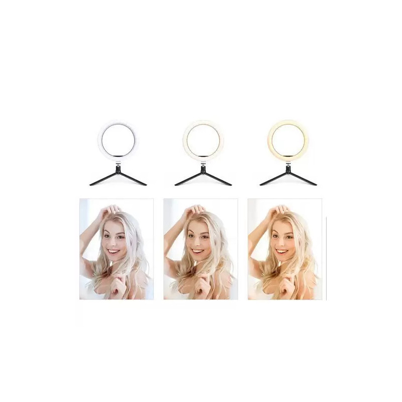 Ring light QX-260 avec Mini Trépied