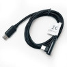 Cable Type C vers Type C 1m 3A 60W Coudé 90°