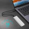 Boitier Externe Pour disque NVME Vers USB 3.1 - Gris