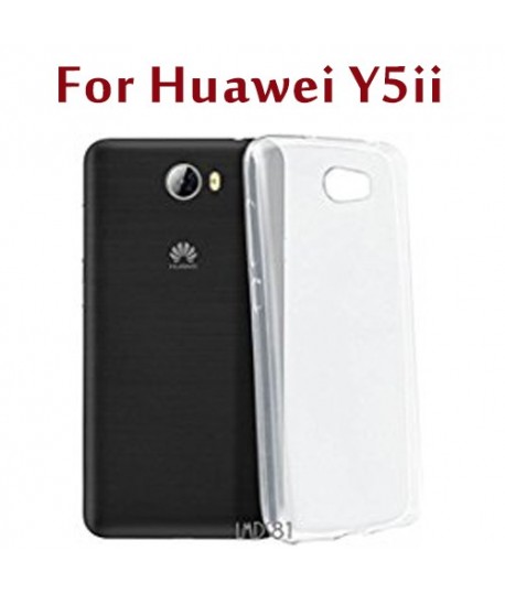 Etui en Silicone pour Huawei Y5ii / Transparent