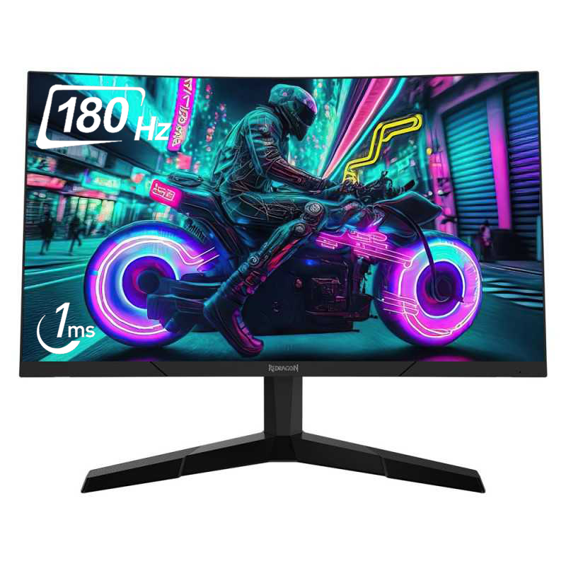 Ecran Gaming REDRAGON PEARL II Curved 23.6" FHD / 180Hz GM24G3C
