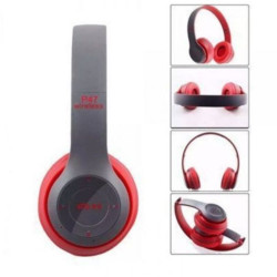 Casque MP3 Bluetooth P47 - Rouge