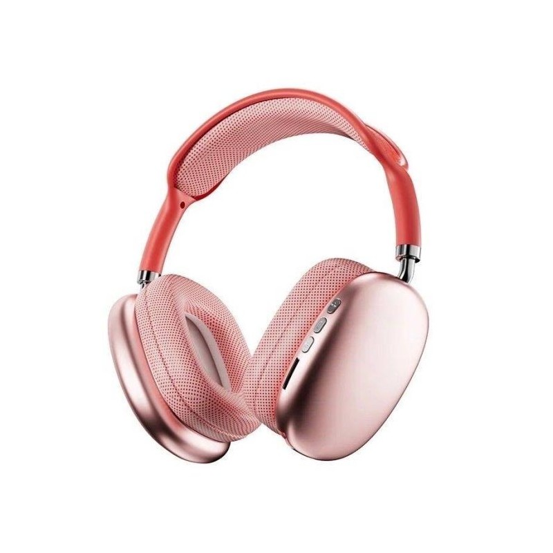Casque Bluetooth MP3 P9 PRO MAX - Rouge
