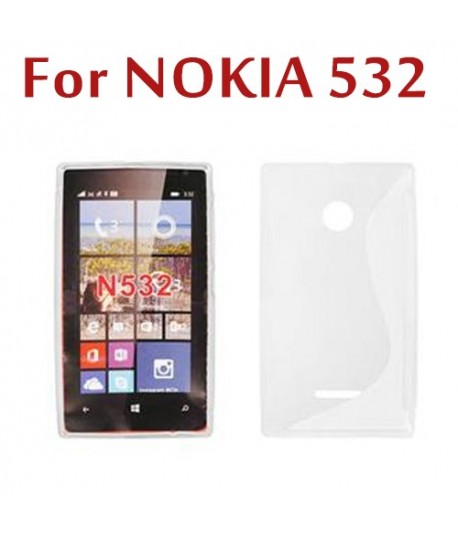 Etui en Silicone pour Nokia 532 / Transparent