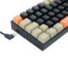 Clavier Gaming Mécanique REDRAGON LAKSHMI K606 60% - Noir Gris Orange - Red Switch