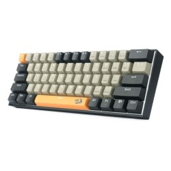 Clavier Gaming Mécanique REDRAGON LAKSHMI K606 60% - Gris Noir Orange - Red Switch