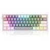 Clavier Gaming Mécanique REDRAGON FIZZ K617 RGB - Gris Blanc - Red Switch