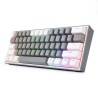 Clavier Gaming Mécanique REDRAGON FIZZ K617 RGB - Gris Blanc - Red Switch
