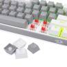 Clavier Gaming Mécanique REDRAGON FIZZ K617 RGB - Gris Blanc - Red Switch