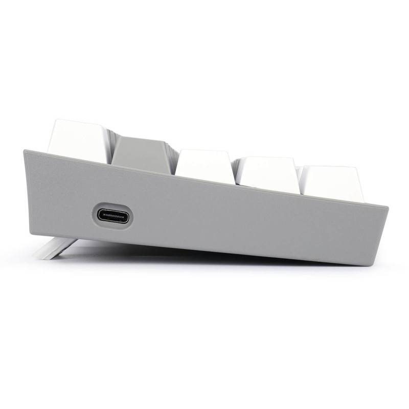 Clavier Gaming Mécanique REDRAGON FIZZ K617 RGB - Gris Blanc - Red Switch