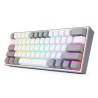 Clavier Gaming Mécanique REDRAGON FIZZ K617 RGB - Blanc Gris - Red Switch