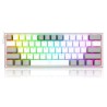 Clavier Gaming Mécanique REDRAGON FIZZ K617 RGB - Blanc Gris - Red Switch