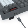 Clavier Gaming Mécanique REDRAGON CAESURA K718 RGB - Gris Blanc - Red Switch