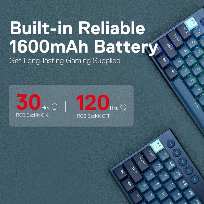 Clavier Gaming Mécanique Sans Fil / Bluetooth REDRAGON NOCTIS PRO K632 60% RGB - Red Switch