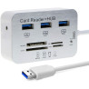 Hub USB 3.0 Ports USB + Lecteur de cartes