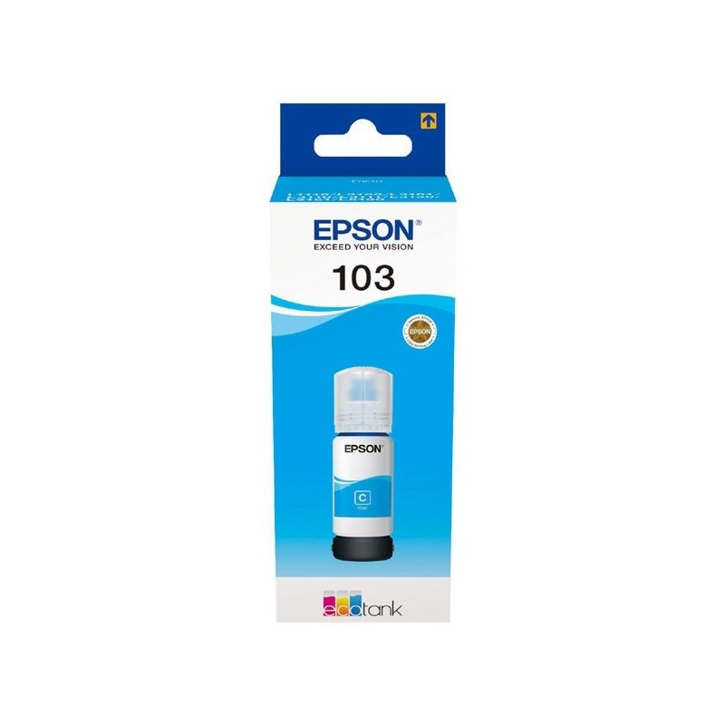 Bouteille d'encre Originale EPSON EcoTank 103 - Cyan