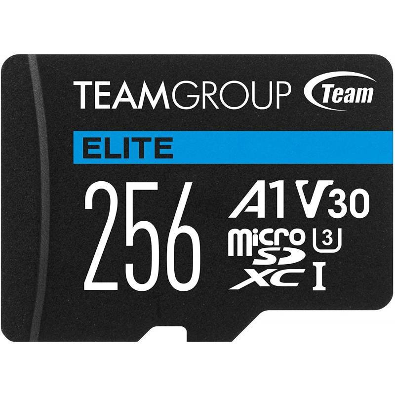 Carte mémoire TeamGroup Elite Micro SDXC A1 V30 - 256 Go